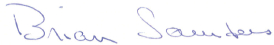 Signature of Brian Saunders
