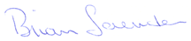 Signature of Brian Saunders