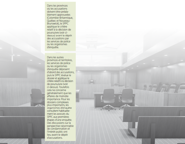 Processus de justice pénale